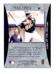 1997 Donruss Elite Turn of the Century #13 Ernie Young back image