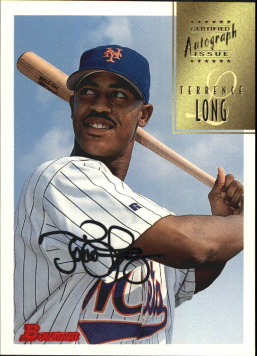 1997 Bowman Certified Black Ink Autographs #CA49 Terrence Long