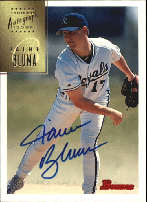 1997 Bowman Certified Blue Ink Autographs #CA7 Jaime Bluma