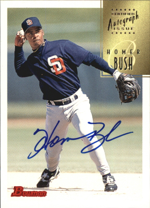 1997 Bowman Certified Blue Ink Autographs #CA10 Homer Bush