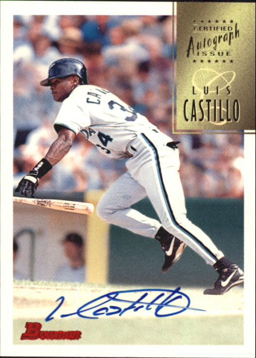 1997 Bowman Certified Blue Ink Autographs #CA13 Luis Castillo