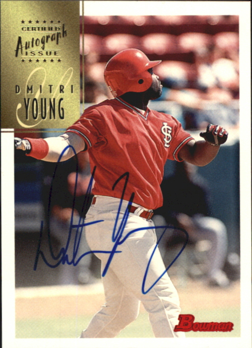 1997 Bowman Certified Blue Ink Autographs #CA89 Dmitri Young