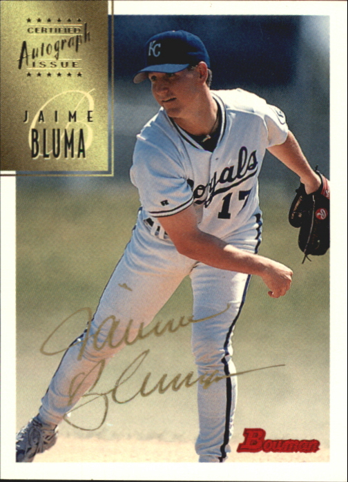 1997 Bowman Certified Gold Ink Autographs #CA7 Jaime Bluma