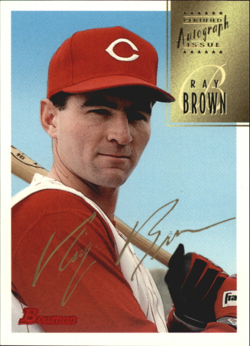 1997 Bowman Certified Gold Ink Autographs #CA9 Ray Brown
