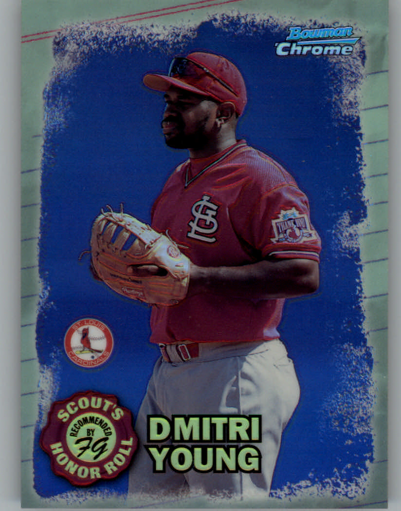 1997 Bowman Chrome Scout's Honor Roll Refractor #SHR1 Dmitri Young