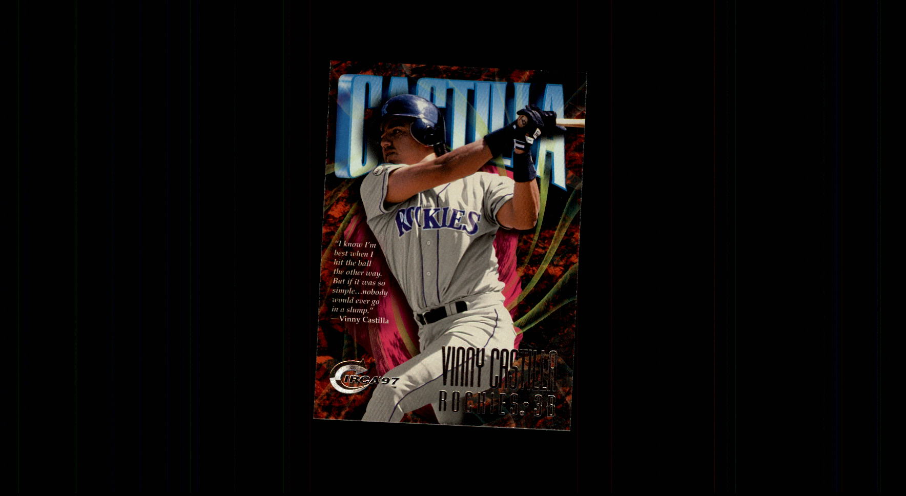 Vinny Castilla 1996 Donruss #305 Colorado Rockies Baseball Card