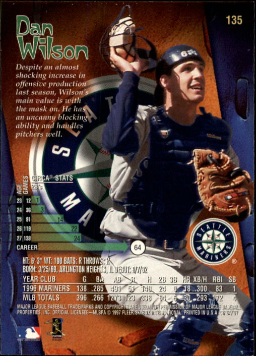 1997 Circa #135 Dan Wilson back image