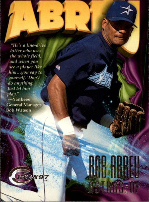 BOB ABREU ROOKIE CARD - 1993 UPPER DECK BASEBALL CARD #13 (HOUSTON