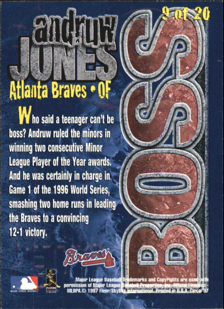 1997 Circa Boss #9 Andruw Jones back image