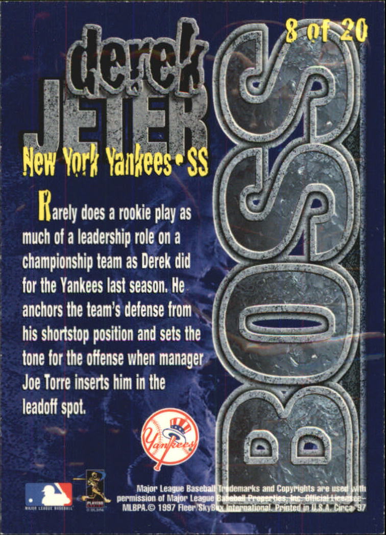 1997 Circa Super Boss #8 Derek Jeter back image