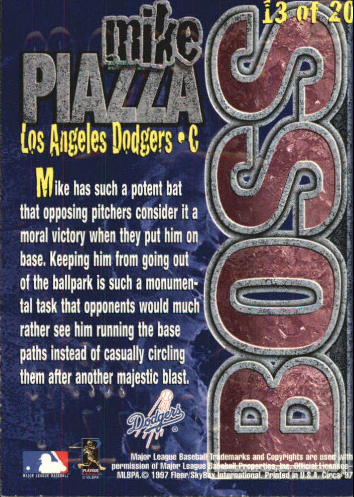 1997 Circa Super Boss #13 Mike Piazza back image
