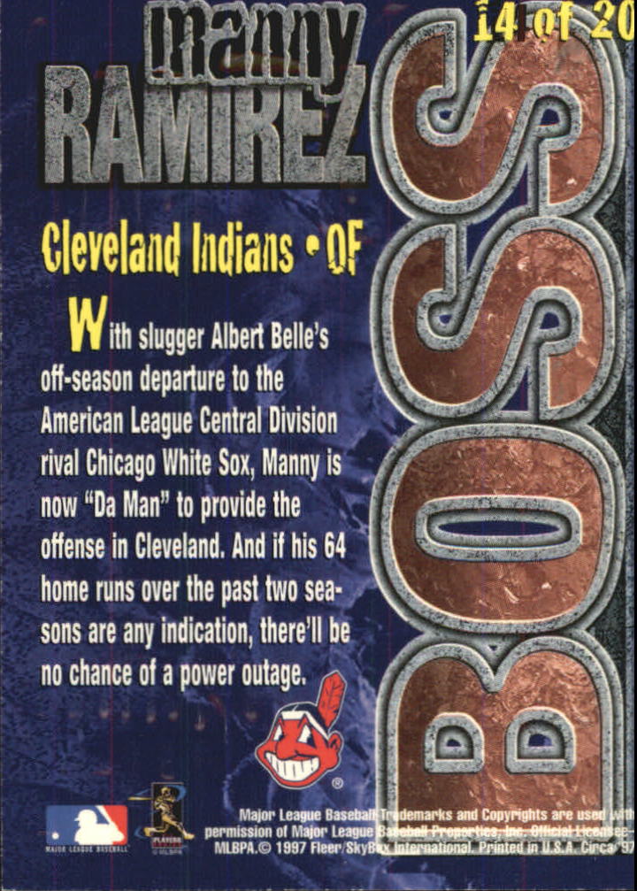 1997 Circa Super Boss #14 Manny Ramirez back image