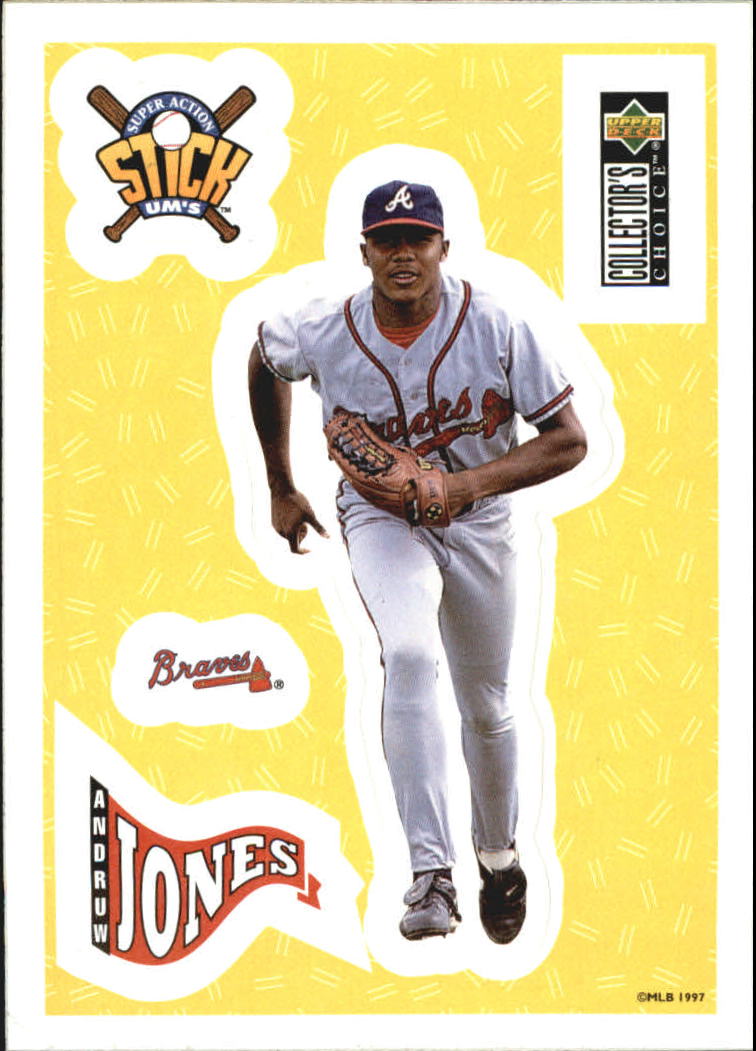 1997 Collector's Choice Stick'Ums #2 Andruw Jones