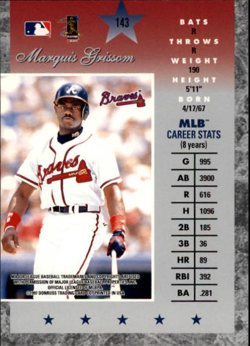 B3649- 1997 Donruss Elite BB Karten 1-150 + Einsätze -du Pick- 15 + Free US - Bild 285 von 301