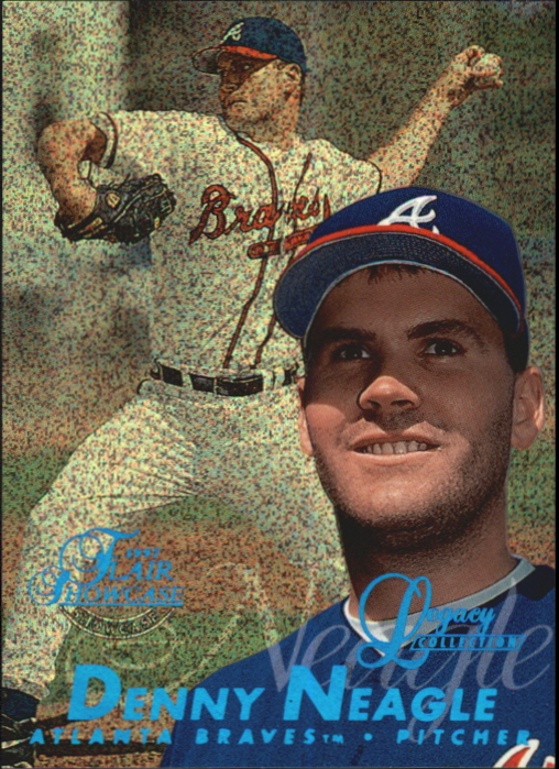 1997 Flair Showcase Legacy Collection Row 0 #132 Denny Neagle UER Debut in '91 not '92 /100