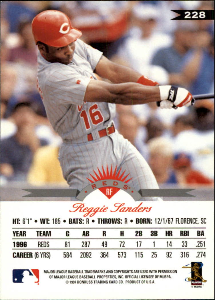 A1212- 1997 Leaf Baseball Card #s 1-250 +Rookies -You Pick- 15+ FREE US SHIP - Picture 327 of 359