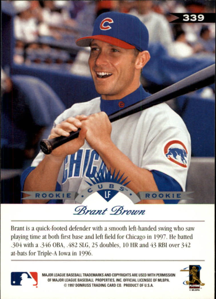 1997 Leaf #339 Brant Brown back image