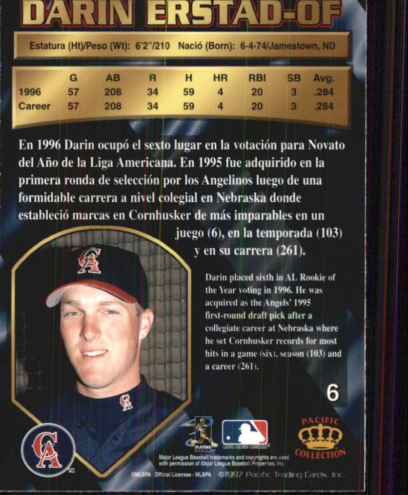 B1494- 1997 Pacific Baseball Cards 1-250 +Rookies -You Pick- 15+ FREE US SHIP - Picture 13 of 425