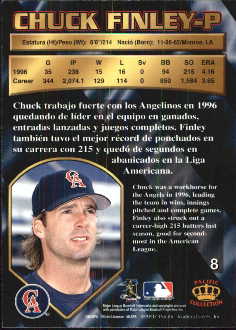 B1494- 1997 Pacific Baseball Cards 1-250 +Rookies -You Pick- 15+ FREE US SHIP - Picture 17 of 425
