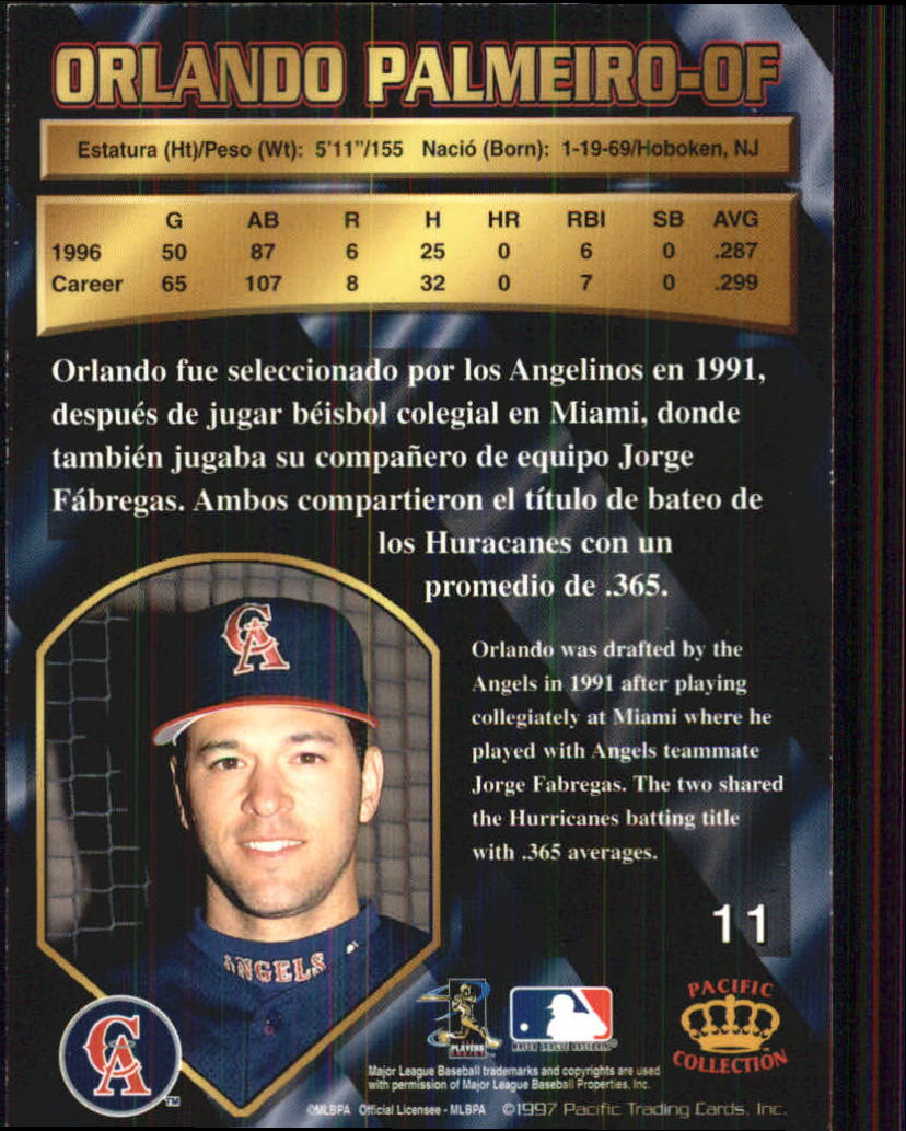 B1494- 1997 Pacific Baseball Cards 1-250 +Rookies -You Pick- 15+ FREE US SHIP - Picture 23 of 425