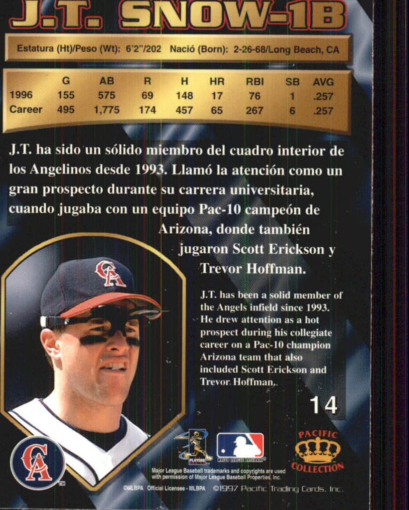 B1494- 1997 Pacific Baseball Cards 1-250 +Rookies -You Pick- 15+ FREE US SHIP - Picture 29 of 425