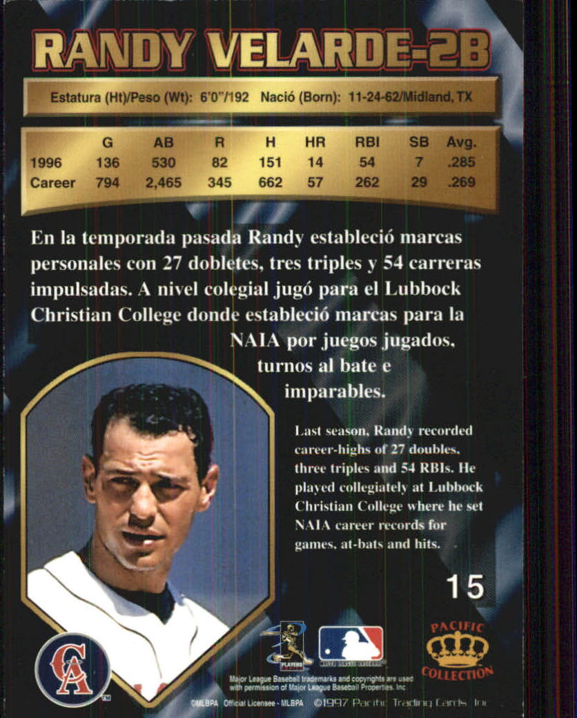 B1494- 1997 Pacific Baseball Cards 1-250 +Rookies -You Pick- 15+ FREE US SHIP - Picture 31 of 425