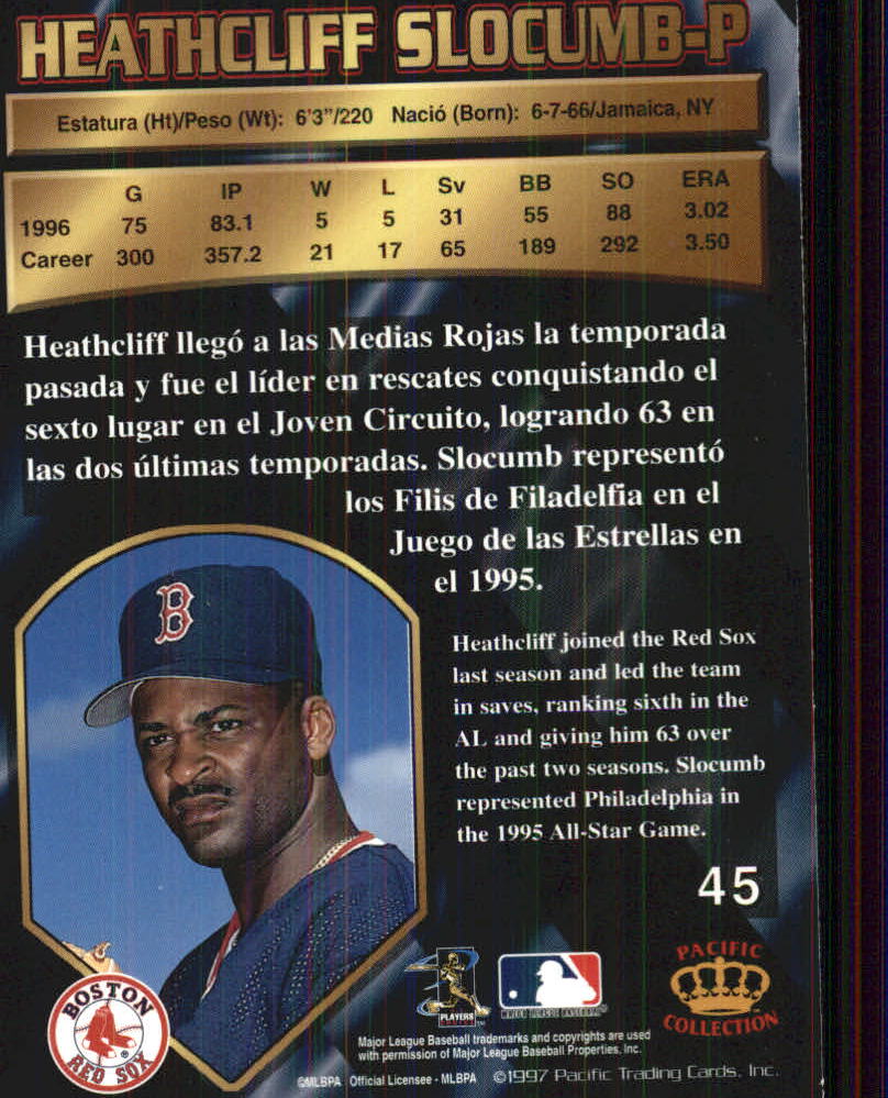 B1494- 1997 Pacific Baseball Cards 1-250 +Rookies -You Pick- 15+ FREE US SHIP - Picture 81 of 425