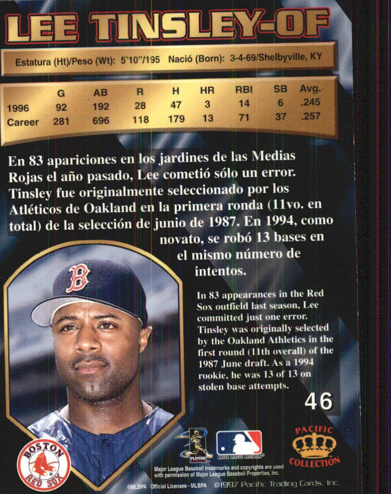 B1494- 1997 Pacific Baseball Cards 1-250 +Rookies -You Pick- 15+ FREE US SHIP - Picture 83 of 425