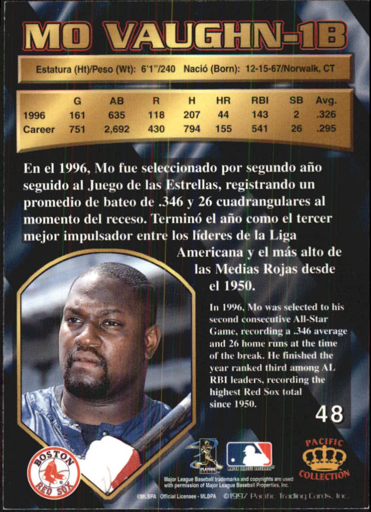 B1494- 1997 Pacific Baseball Cards 1-250 +Rookies -You Pick- 15+ FREE US SHIP - Picture 87 of 425