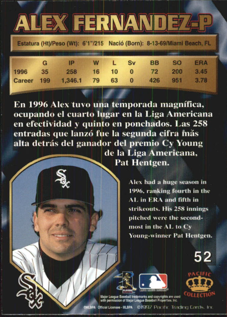 B1494- 1997 Pacific Baseball Cards 1-250 +Rookies -You Pick- 15+ FREE US SHIP - Picture 95 of 425