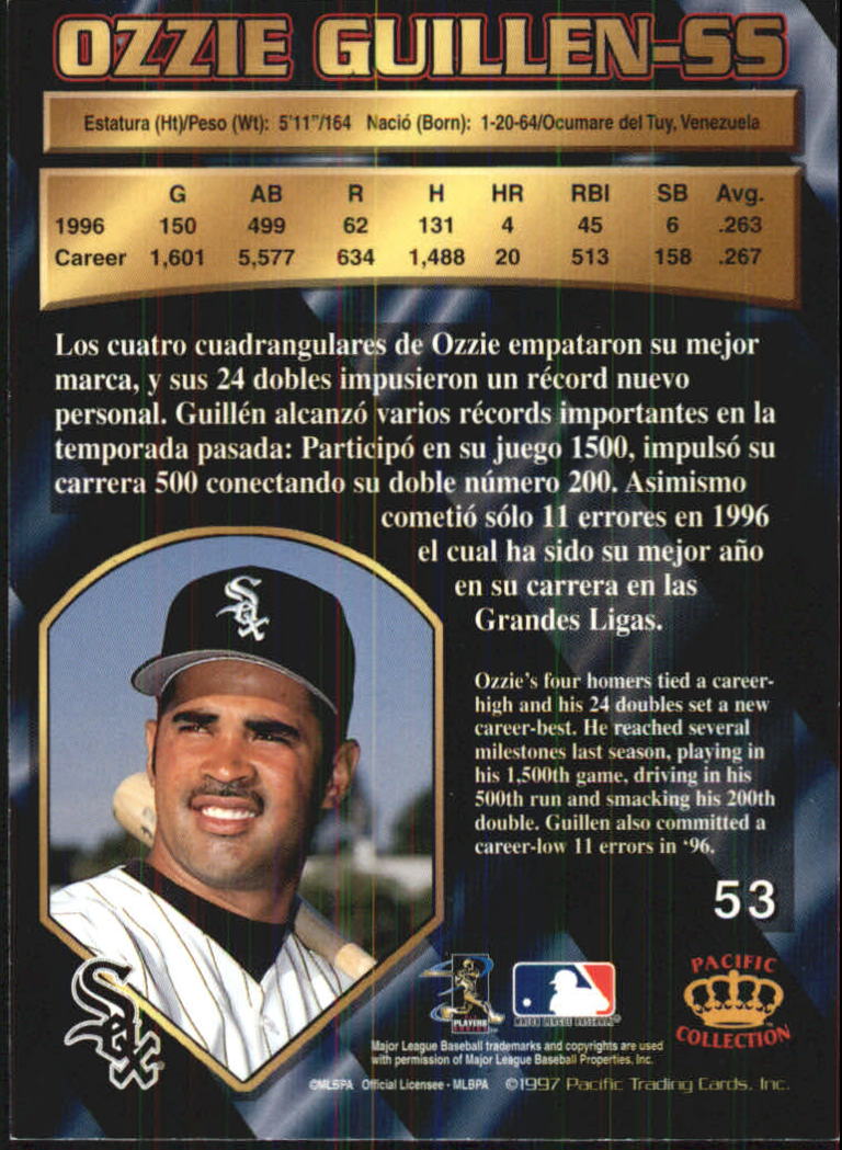 B1494- 1997 Pacific Baseball Cards 1-250 +Rookies -You Pick- 15+ FREE US SHIP - Picture 97 of 425