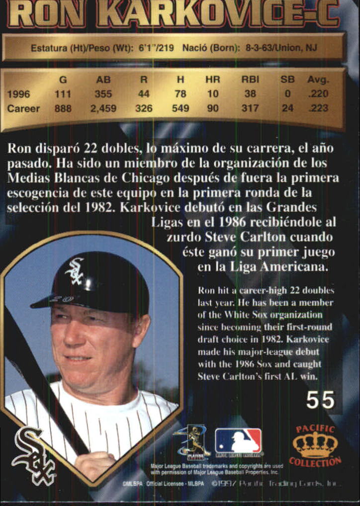 B1494- 1997 Pacific Baseball Cards 1-250 +Rookies -You Pick- 15+ FREE US SHIP - Picture 101 of 425
