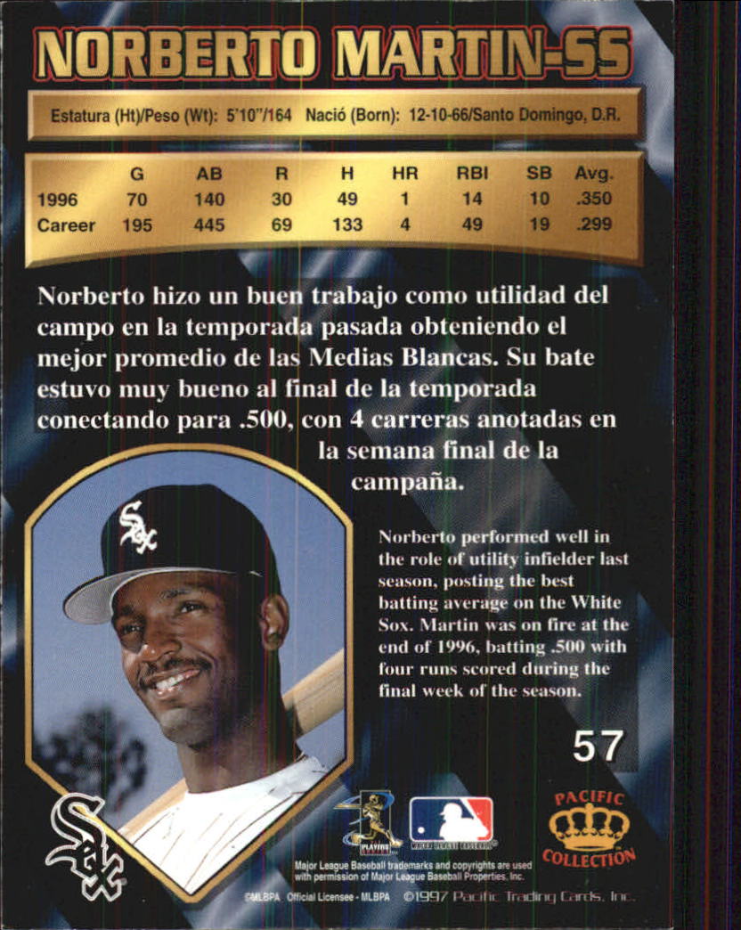 B1494- 1997 Pacific Baseball Cards 1-250 +Rookies -You Pick- 15+ FREE US SHIP - Picture 105 of 425