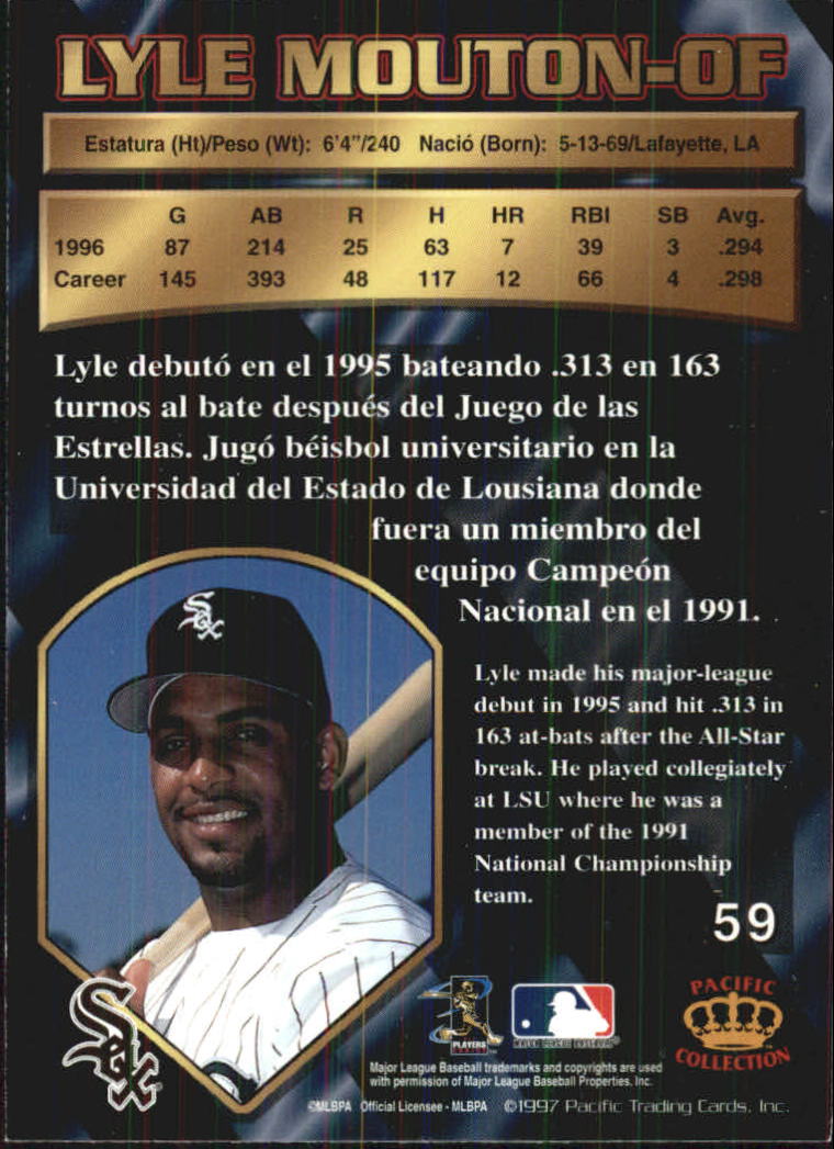 B1494- 1997 Pacific Baseball Cards 1-250 +Rookies -You Pick- 15+ FREE US SHIP - Picture 109 of 425