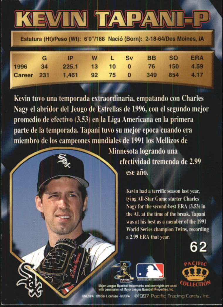 B1494- 1997 Pacific Baseball Cards 1-250 +Rookies -You Pick- 15+ FREE US SHIP - Picture 115 of 425