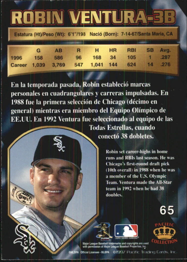 B1494- 1997 Pacific Baseball Cards 1-250 +Rookies -You Pick- 15+ FREE US SHIP - Picture 121 of 425