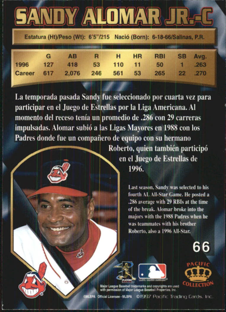 B1494- 1997 Pacific Baseball Cards 1-250 +Rookies -You Pick- 15+ FREE US SHIP - Picture 123 of 425