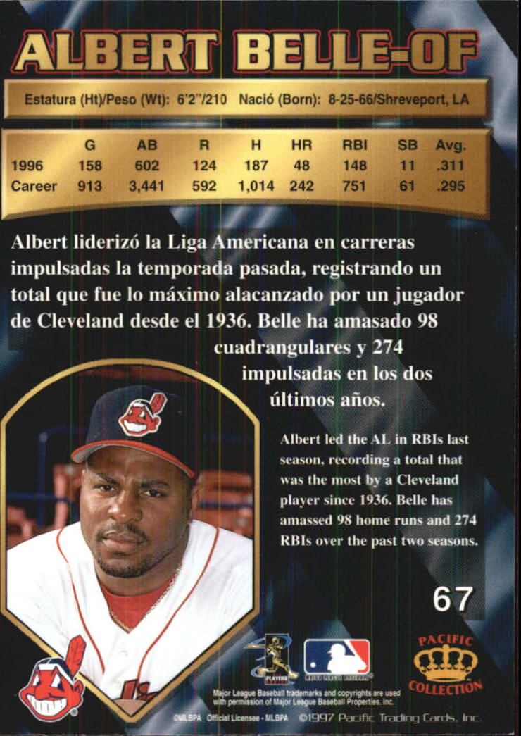 B1494- 1997 Pacific Baseball Cards 1-250 +Rookies -You Pick- 15+ FREE US SHIP - Picture 125 of 425