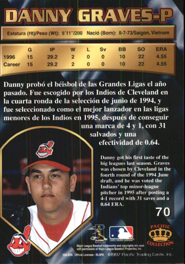 B1494- 1997 Pacific Baseball Cards 1-250 +Rookies -You Pick- 15+ FREE US SHIP - Picture 127 of 425