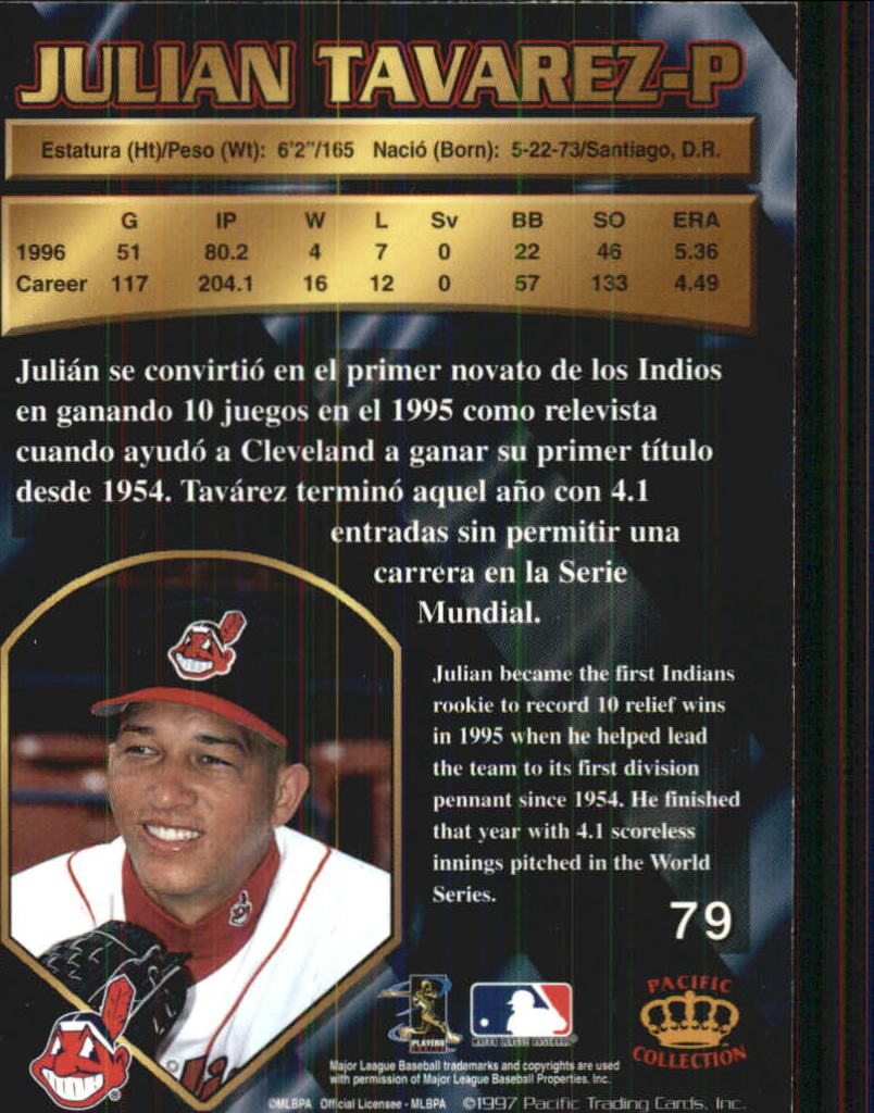 B1494- 1997 Pacific Baseball Cards 1-250 +Rookies -You Pick- 15+ FREE US SHIP - Picture 141 of 425