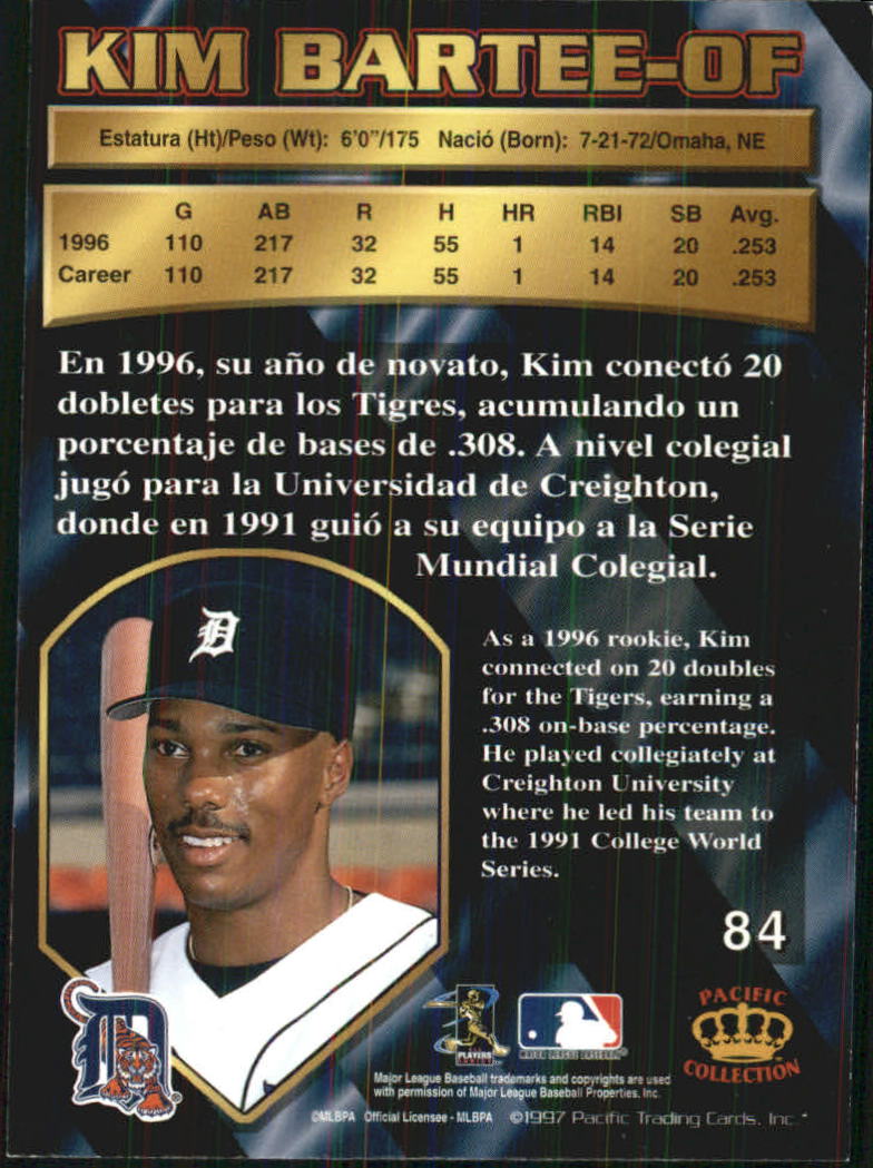 B1494- 1997 Pacific Baseball Cards 1-250 +Rookies -You Pick- 15+ FREE US SHIP - Picture 151 of 425