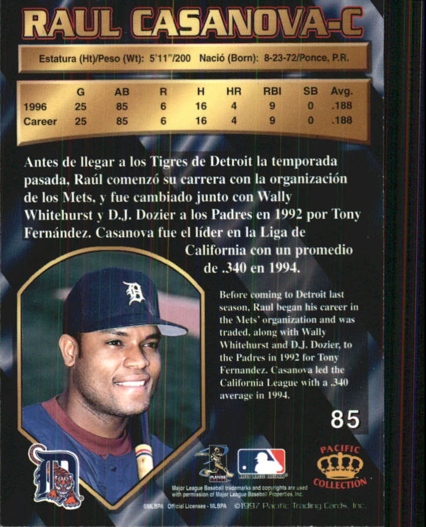 B1494- 1997 Pacific Baseball Cards 1-250 +Rookies -You Pick- 15+ FREE US SHIP - Picture 153 of 425