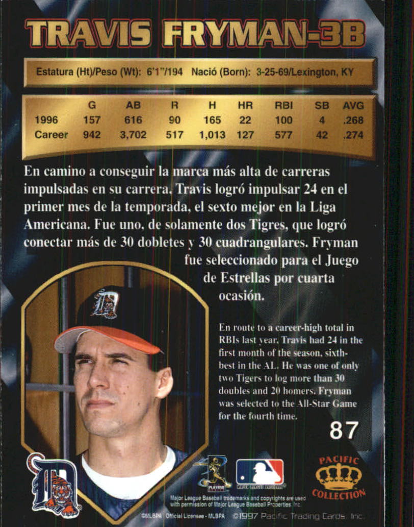 B1494- 1997 Pacific Baseball Cards 1-250 +Rookies -You Pick- 15+ FREE US SHIP - Picture 157 of 425