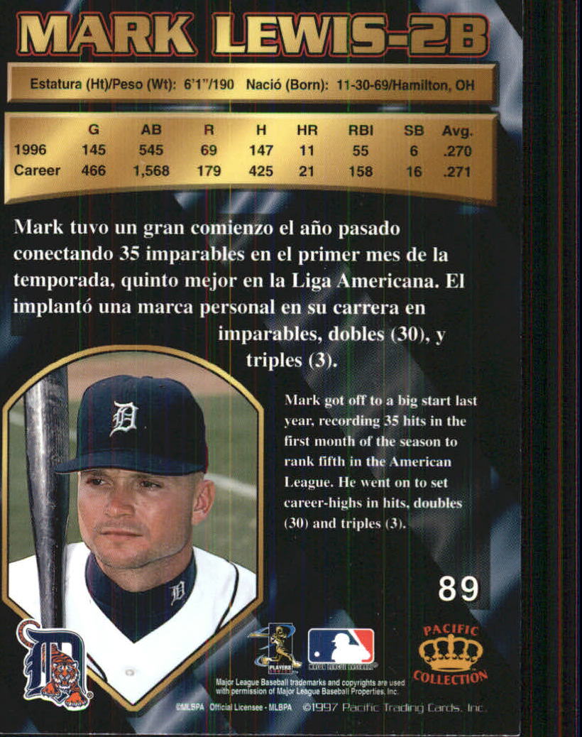 B1494- 1997 Pacific Baseball Cards 1-250 +Rookies -You Pick- 15+ FREE US SHIP - Picture 161 of 425