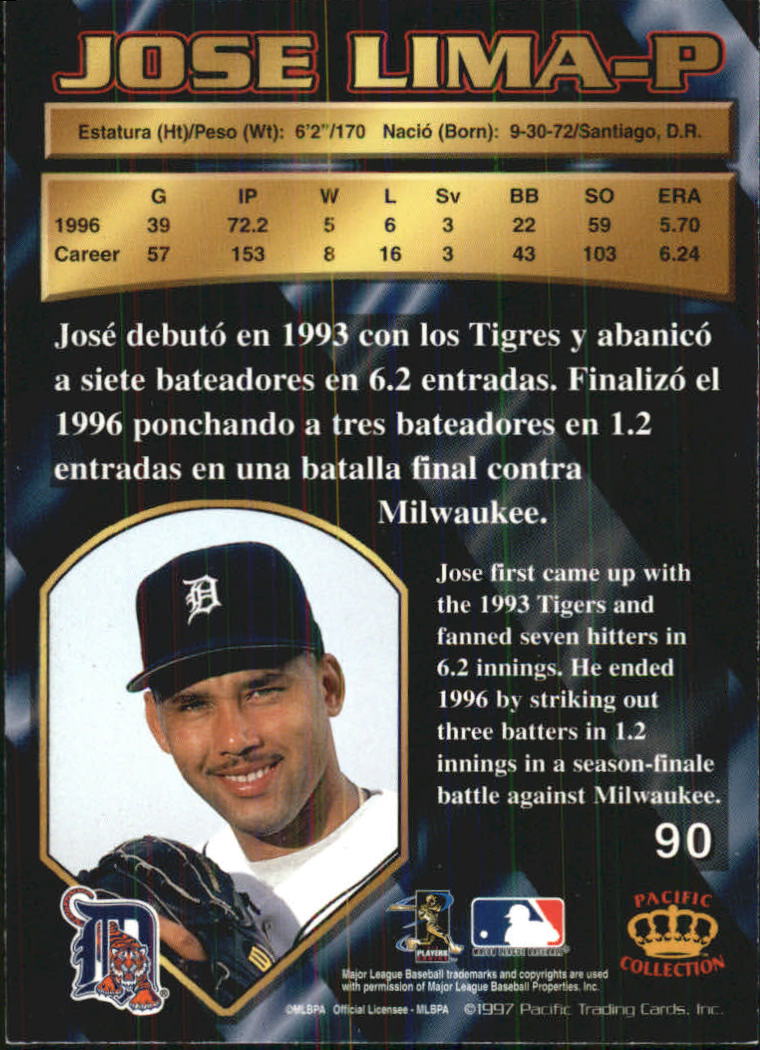 B1494- 1997 Pacific Baseball Cards 1-250 +Rookies -You Pick- 15+ FREE US SHIP - Picture 163 of 425