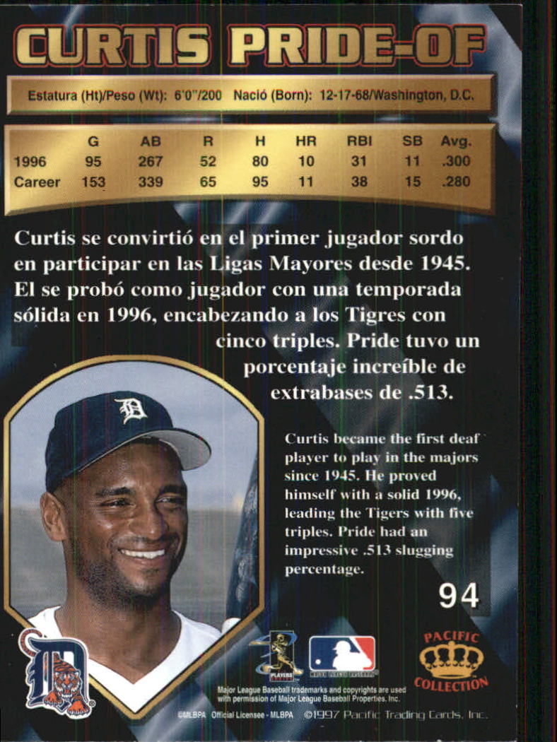 B1494- 1997 Pacific Baseball Cards 1-250 +Rookies -You Pick- 15+ FREE US SHIP - Picture 171 of 425