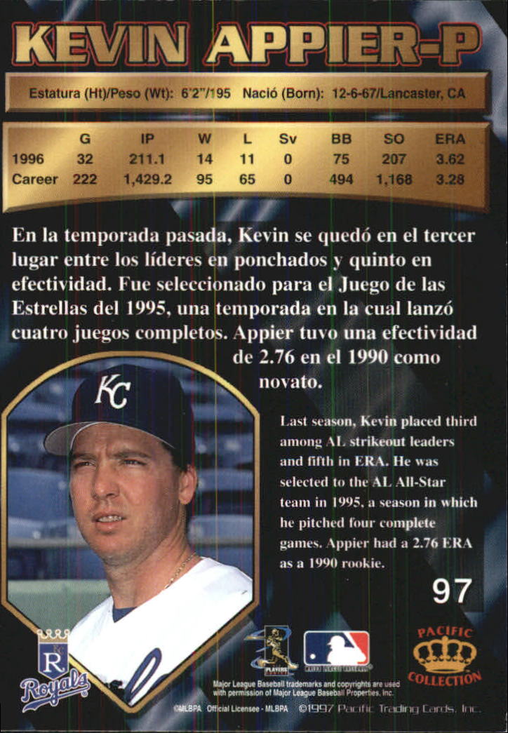 B1494- 1997 Pacific Baseball Cards 1-250 +Rookies -You Pick- 15+ FREE US SHIP - Picture 175 of 425