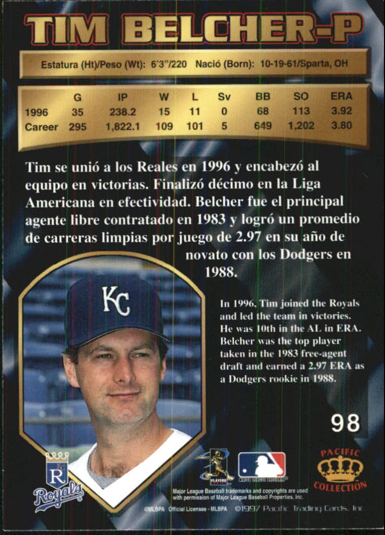 B1494- 1997 Pacific Baseball Cards 1-250 +Rookies -You Pick- 15+ FREE US SHIP - Picture 177 of 425