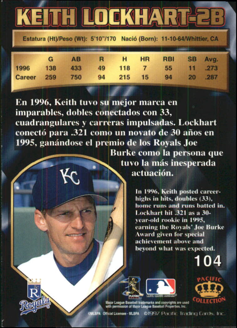 B1494- 1997 Pacific Baseball Cards 1-250 +Rookies -You Pick- 15+ FREE US SHIP - Picture 189 of 425