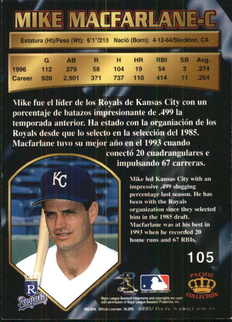 B1494- 1997 Pacific Baseball Cards 1-250 +Rookies -You Pick- 15+ FREE US SHIP - Picture 191 of 425